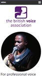 Mobile Screenshot of britishvoiceassociation.org.uk