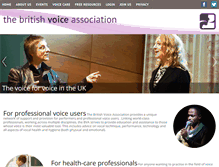 Tablet Screenshot of britishvoiceassociation.org.uk